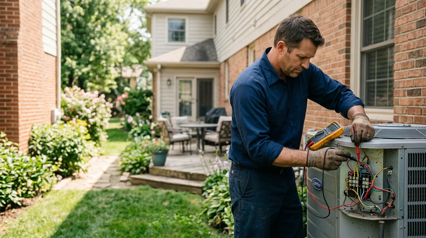 HVAC technician working near Brownsville, KY